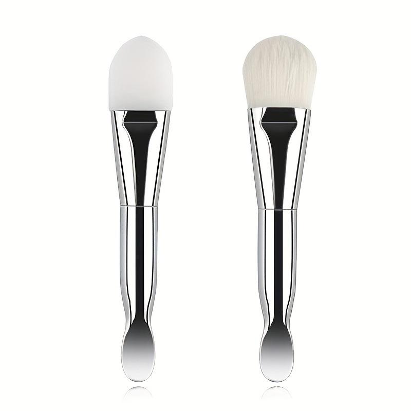 Silicone Double-Ended Mask Brush with Soft Bristles - Facial Mask Applicator for Beauty Salons