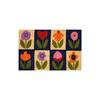 Paillason GENERIQUE - Modèle Fleur - Fibre De Coco - 60x40cm - Rectangulaire - Couleurs Assorties