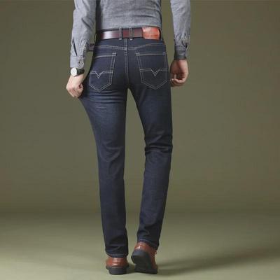 Men's Elastic Slim Fit Straight Jeans - Four Seasons Style 009