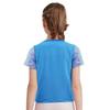 Girls Shiny Sequins Round Neck Short Sleeve T Shirt Cheerleading Dance Performance Stage Party Top