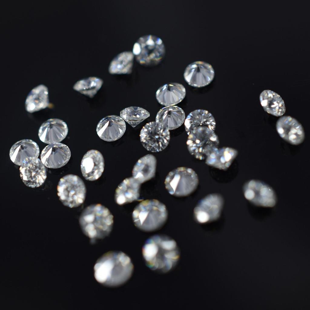 Synthetic Moissanite Loose Gemstone 8 mm Round Vvsi D Color for Jewelry Making and Gem Collections