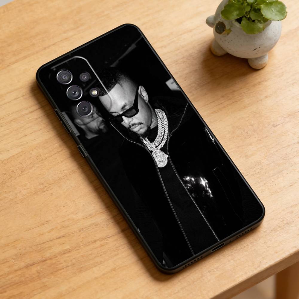 L-Luciano Rapper Phone Case For Samsung Galaxy A73,21,22,32,71,53,52,51,80,5G Soft Black Cover