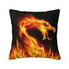 Asian Tradition Dragon Totem Cushion Covers Xcm Velvet Throw Pillow Case for Sofa Square Pillowcase Living Room Decoration
