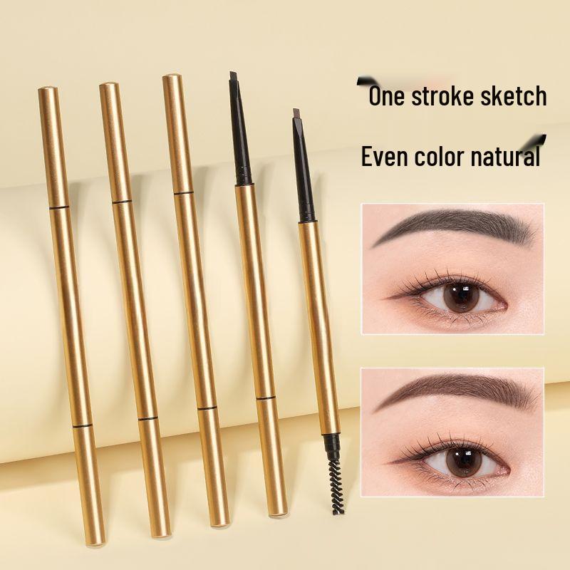 Ultra-Fine Gold Bar Eyebrow Pencil: Natural, Waterproof, Sweatproof, Long-Lasting, Non-Fading, Easy Outline for Women