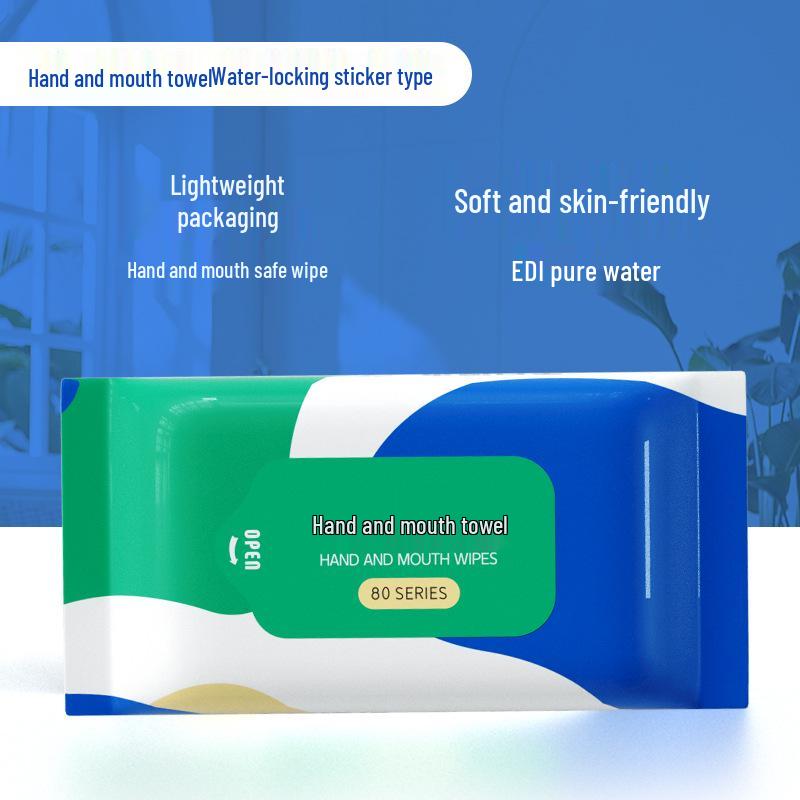 Han Bei Jie Baby Hand- & Mundtücher - 80 Große, Verdickte Tücher für Säuglinge & Kleinkinder