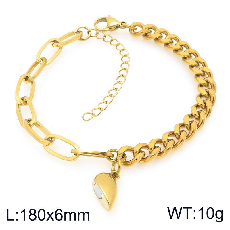 Magnetic Couple Bracelets Gold Color Lock and Key Design Stainless Steel Matching Bracelets for Boyfriend Girlfriend Valentin