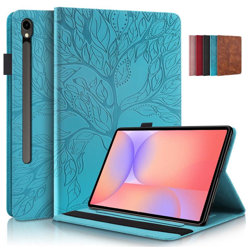Tablet Cover For Samsung Tab S10 Lite Case 2025 Emboss Tree Flip Wallet Stand Cover For Funda Galaxy Tab S10 Lite Case 10.9 inch SM-X400/X406B