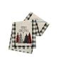 Merry Christmas Table Runner Snowman Pattern Table Cloth Reusable Xmas Table Decor