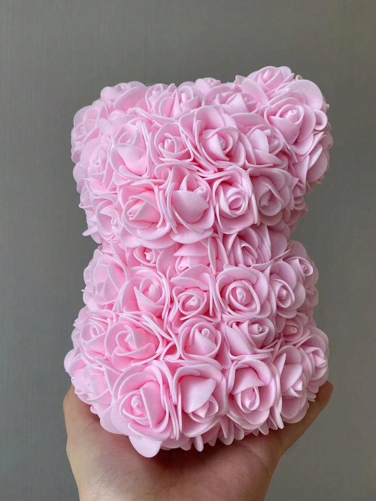 Mother's Day Gift 11cm Foam Flower Bear PE Rose Bear Pvc Gift Box Qixi Valentine's Day