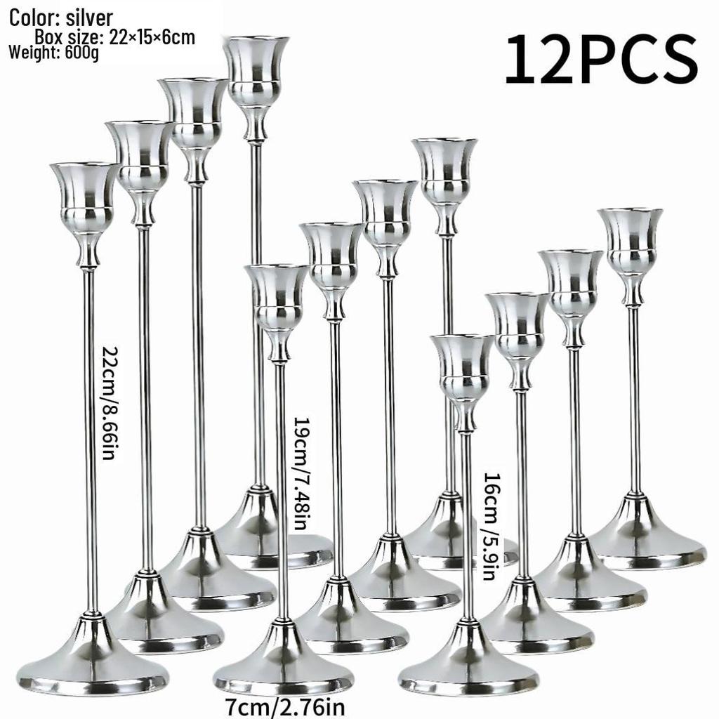 Europäischer minimalistischer Kerzenständer als Ornament für Candlelight-Dinner & Hochzeitsdeko