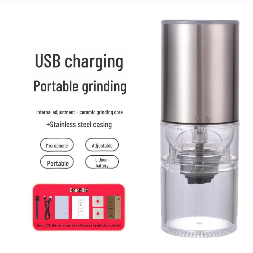 Portable Coffee Bean Grinder - USB Charging
