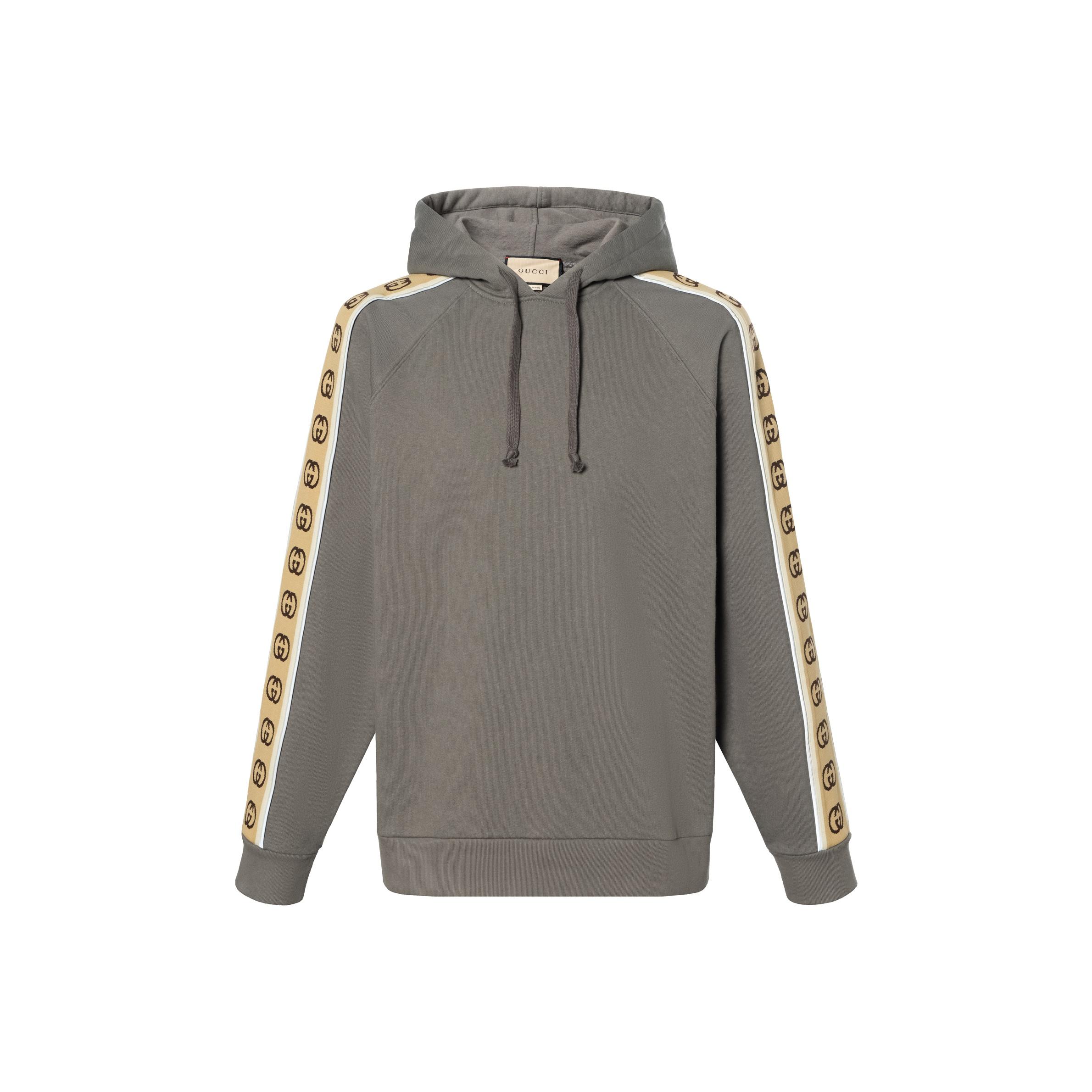 GUCCI Cotton Jersey Hooded Sweatshirt 596230-XJBUW-1233