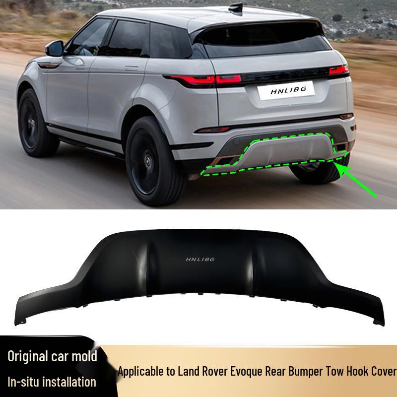 2020 Land Rover Evoque Rear Bumper Underbody Protection Plate (Black) - Trailer Cover LR117423