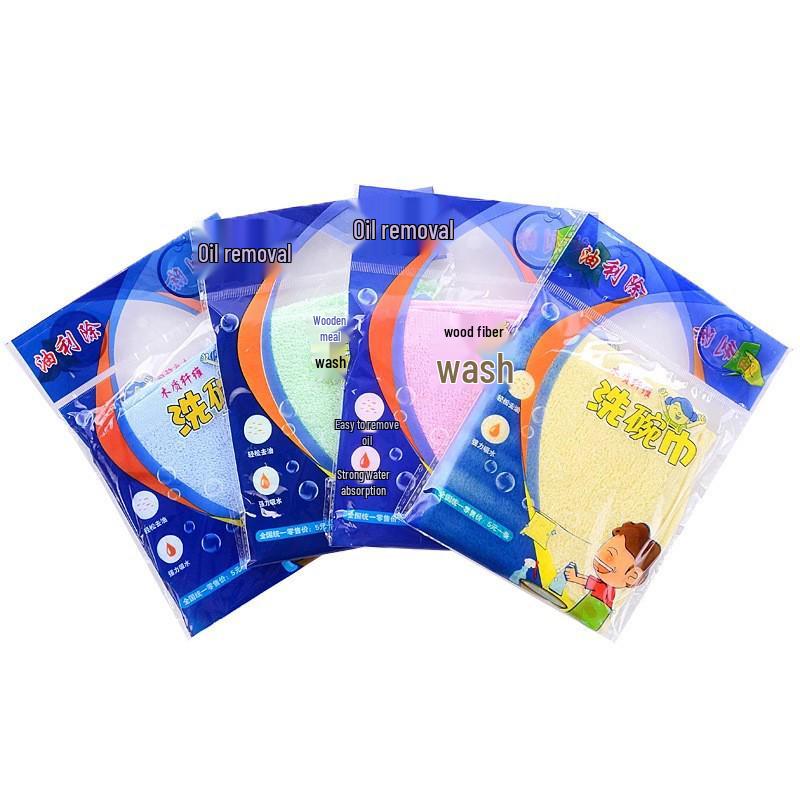 Bambusové vlákno Nepřilnavý odstraňovač oleje Utěrka na nádobí - Horká kuchyňská čisticí utěrka Wechat