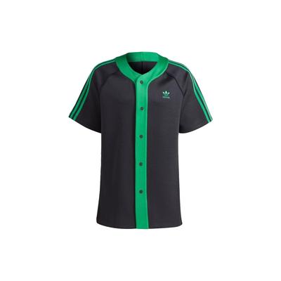 Originals Kleeblatt Drei Streifen Colorblock Logo Kurzarmshirt Herren Oberteile Schwarz II5782
