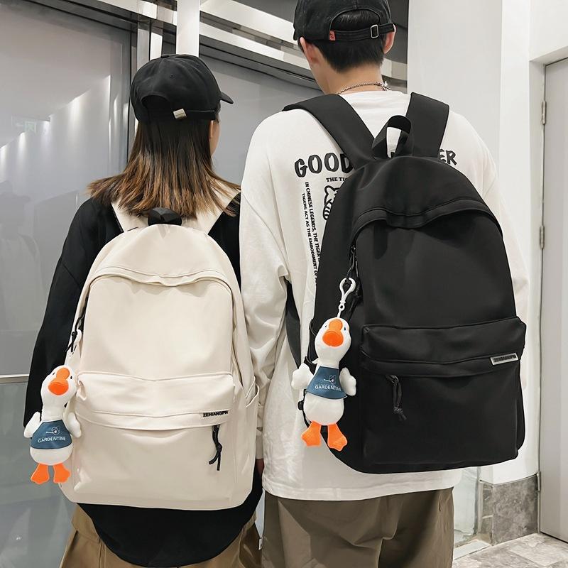 Schoolbag Trend Backpack Men's Simple Junior High School Student Large Capacity Travel Backpack Women's Japanese Versatile College Student Book
