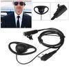 2 Pin Walkie Talkie Headset with MIC PTT D-Shape Earphone Earpiece Headphone Accessories for Baofeng Kenwood Puxing TYT Radio