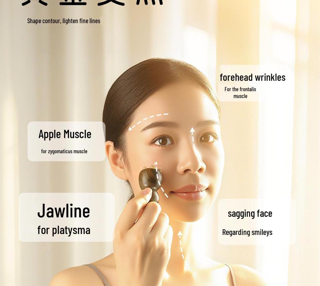 Green Sandalwood Lotus Head Massage Comb - Cute Rabbit Design for Women's Eye Acupoint and Meridian Relief.