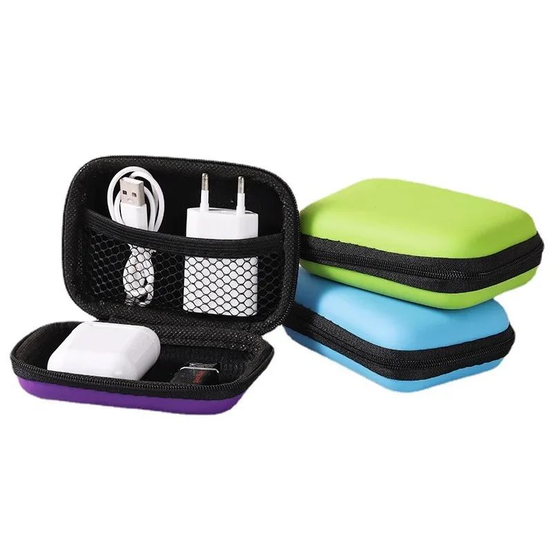 Practical Earbuds Memory Card Case USB Cable Organizer Storage Box Coin Purse Headphone Accessories