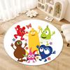 Babblarna Round Area Rug,Carpet Rug for Living Room Bedroom Sofa Playroom Decor,Non-slip Floor Mat28