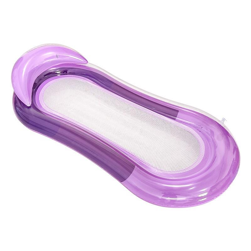 Inflatable Adult Water Float with Backrest and Mesh Pool Lounge. 150X75cm