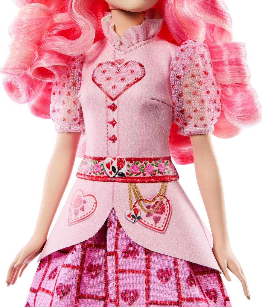 Mattel Disney The Rise of Red Singing Young Queen of Hearts Doll Dressed In Sings In English Descendants Bridget, Movie-inspired Outfit, "Love