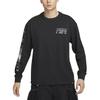 Dri-Fit Outdoor Casual Sports Color Block Quick-Dry Crew Neck Long Sleeve T-Shirt Men Tops Black FZ6705010