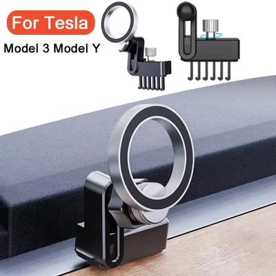 Mobiele Telefoonhouder Universele Smartphone Stand Steun 360 Graden Rotatie Magnetische Auto Telefoonhouder voor Tesla Model 3 Model Y