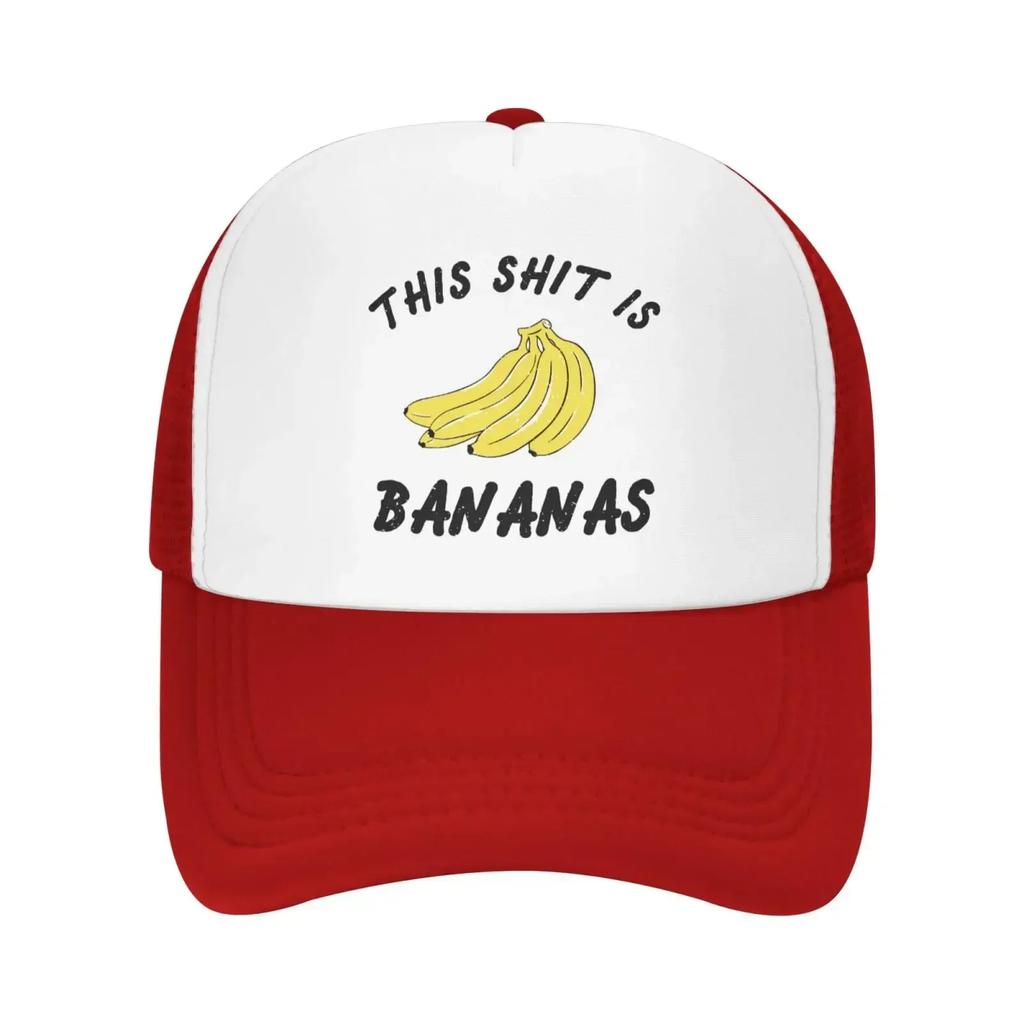 This Shit is Bananas Mesh Hat Unisex Women Baseball Cap Funny Trucker Hat