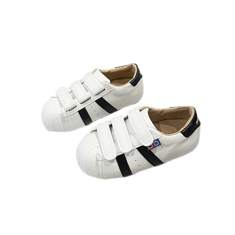 White retro inner height-increasing flat-soled Agande training shoes women's summer 2025 new soft-soled casual board shoes