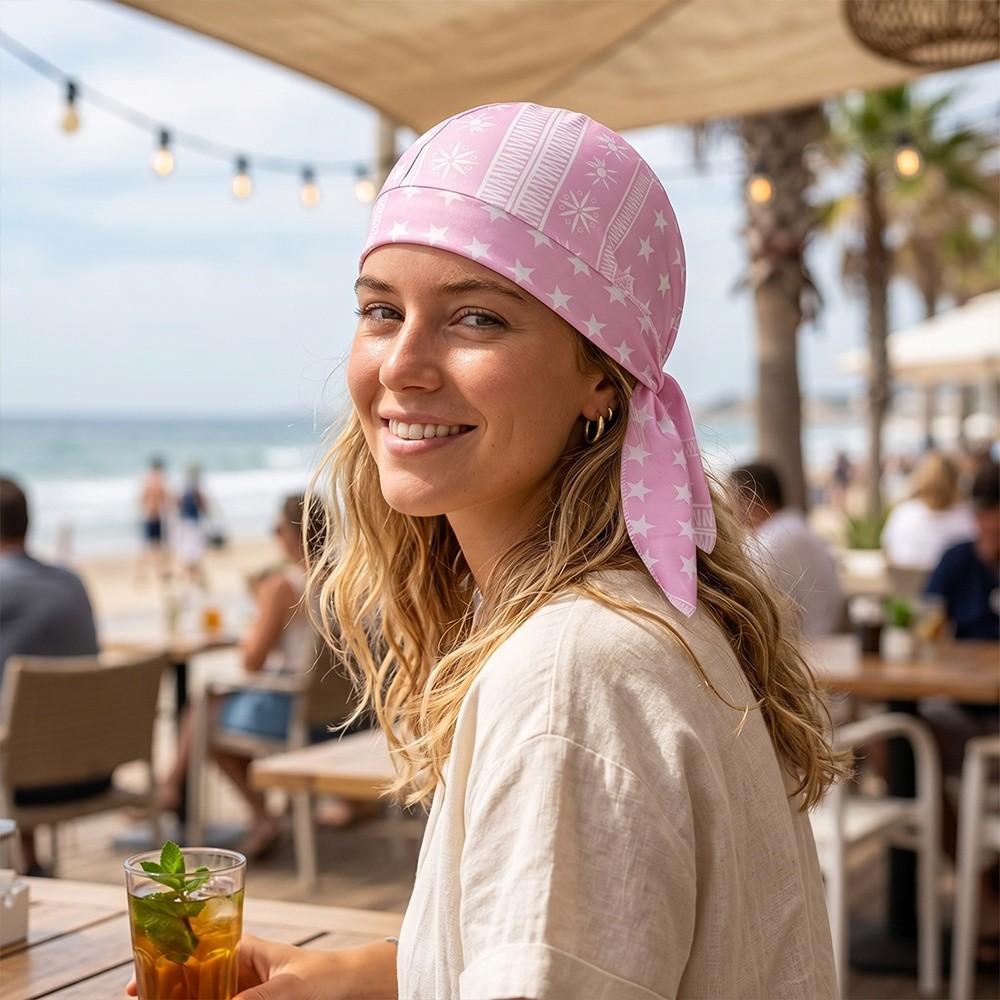 Paisley Print Hijab Caps Quick Dry Pirate Hat Fashion Accessory Bandana Hat Sports