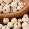 Wooden Bracelet Jewelry Making Unfinished Round Balls Wood Beads Loose Beads Necklace Accessories
