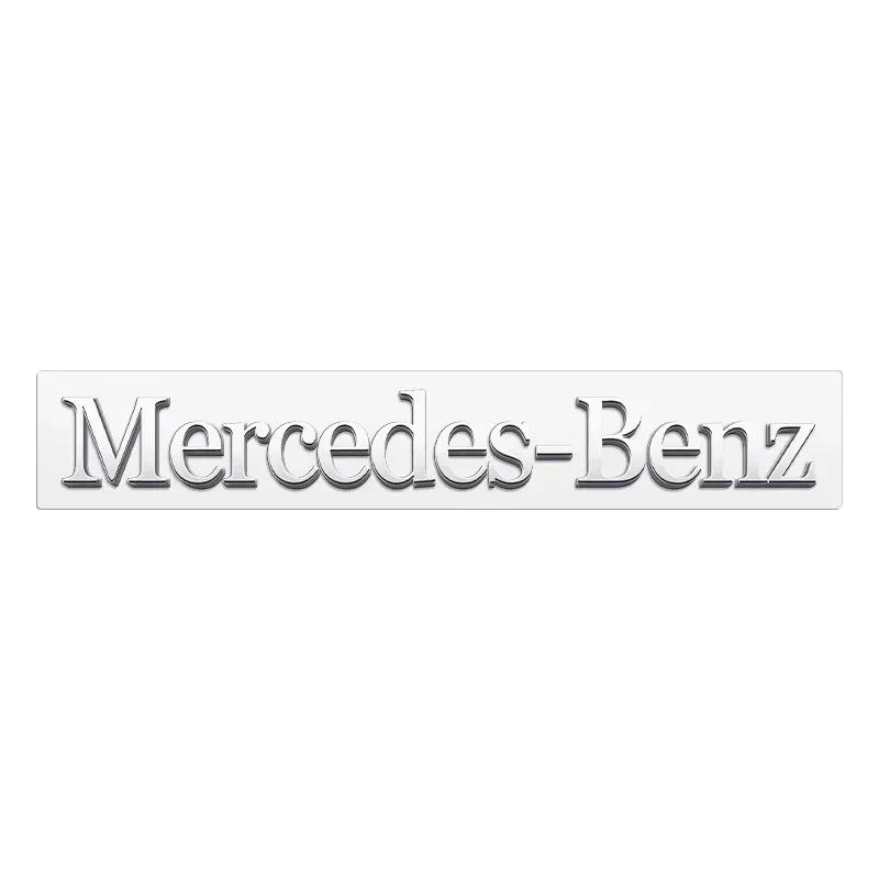 DHP3  3D ABS Chrome Emblem Letters logo Car Trunk Badge Sticke For Mercedes Benz AMG W204 W205 W212 W213 X253 W163 W166 W167 W246 W222