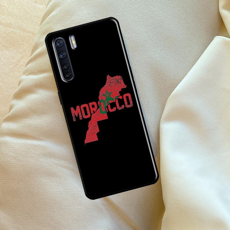 Marokko Karte Flagge Für OPPO A74 A54 A94 A15 A17 A77 A79 A58 A78 A98 A5 A9 A16 A76 A96 A52 A72 A53S A57S Hülle