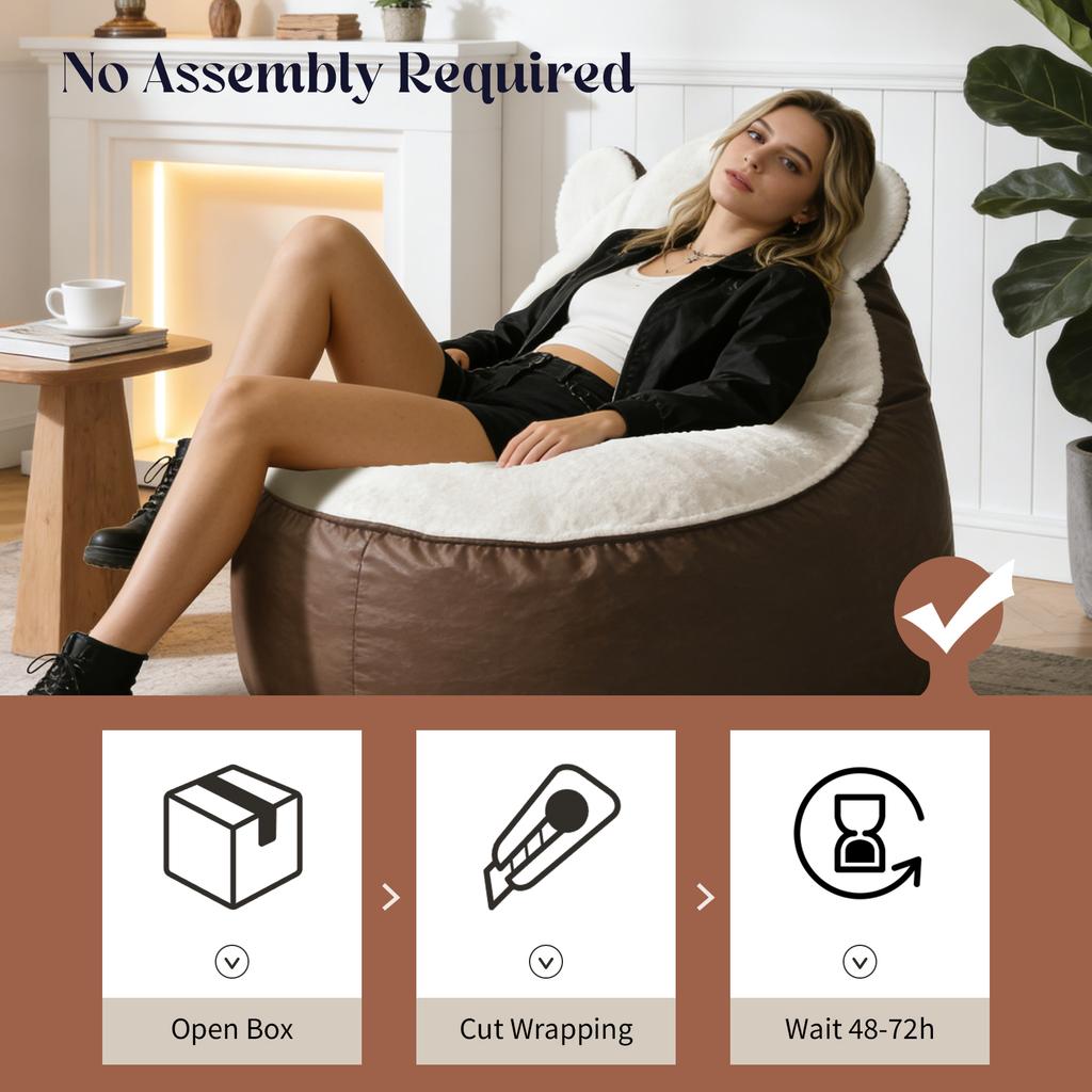 Adorable Bear-Shaped Lounger with Rounded Ears and Plush Profile for a Playful yet Relaxing Home Ambiance