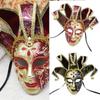 Masked Ball Mask With Bells Vintage Jester Mask Comedy Mask for Men Women Masked Ball Proms Halloween Cosplay Parties