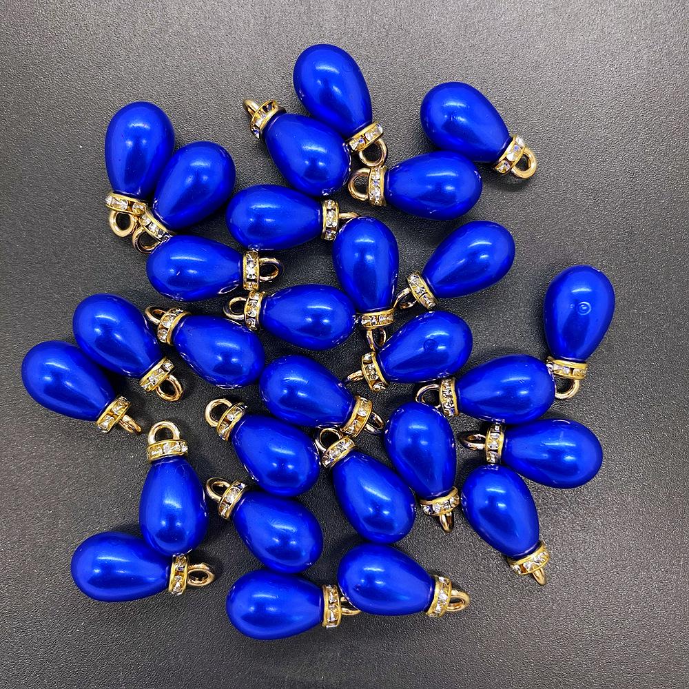 Lustrous Teardrop Imitation Pearl Pendant DIY Charm Jewelry Accessories