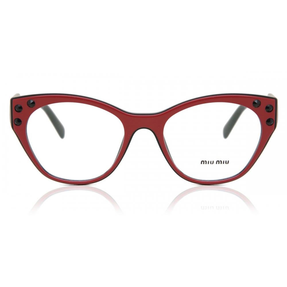 

Miu Miu Mu02rv 1051o1 Women Eyeglasses Red/50