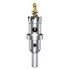 22 Mm TCT Hole Saw In Tungsten Carbide, Depth 25 Mm, 10 Mm Shank + 2 Titanium Pilot Drills