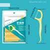 100Pcs Dental Floss Mint Flavor Mini Flosser With Toothpick Polymer Thread For Teeth Ultra-fine Flat Line Teeth Cleaning