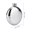 3 Oz Portable Stainless Steel round Hip Flask Liquor Whisky Alcohol Cap Funnel Drinkware Bottle Outdoor Camping Picnic Travel round Jug Bottle