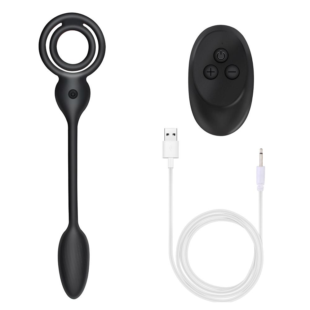 10 režimů Anální vibrátor Masážní přístroj prostaty Oddálení ejakulace Sexuální hračky pro muže Produkty pro páry pro dospělé Bezdrátový dálkový prsten na penis Dvojitý erekční prsten