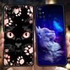 Cut Cat Handyhülle für Oneplus 11 10T Nord N100 N10 10 7 8 9 9R 7T 8T N200 CE 2 9RT Pro 5G Silikonhülle Schale Capas Taschen TPU