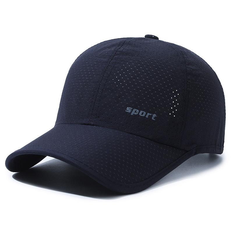 Quick Dry Baseball Cap For Men Outdoor Sports Mesh Breathable Sun Hat Portable Man Hiking Fishing Golf Adjustable Caps