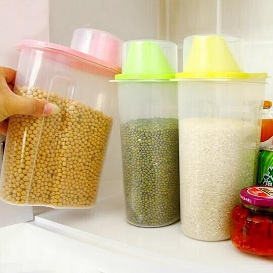 24-Piece Kitchen Grain Storage Set: Insect & Moisture-Proof Sealed Rice Buckets