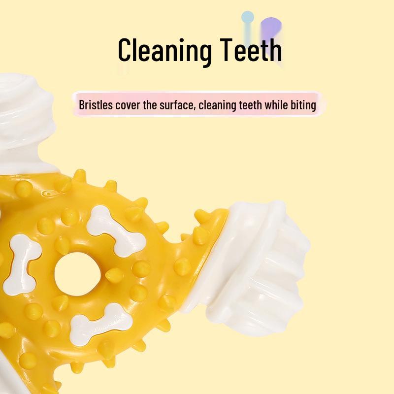 Nylon Chew Triangle Bone: Bite-Resistant, Teeth-Cleaning Dog Toy for Interactive Chewing & Boredom Relief