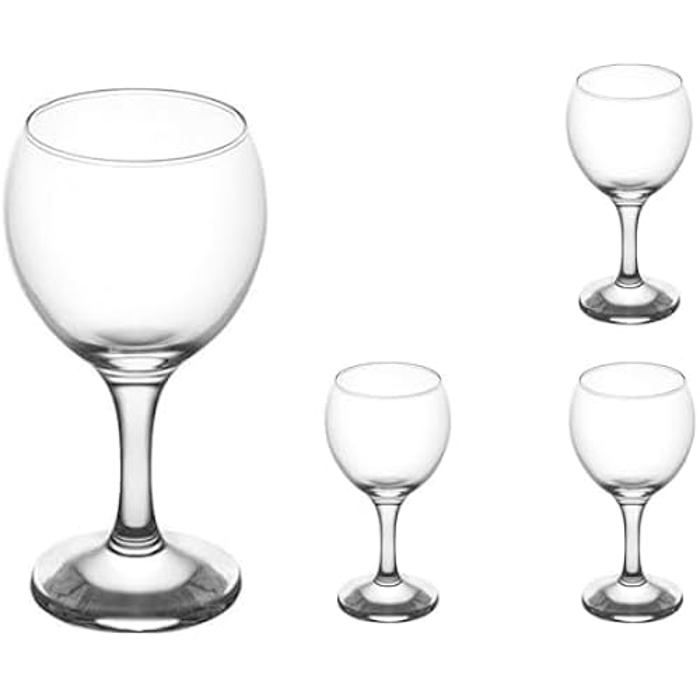 Verres - INDE - Misket - Lot De 4 - Multicolore - 210 ML - Compatible Lave-vaisselle