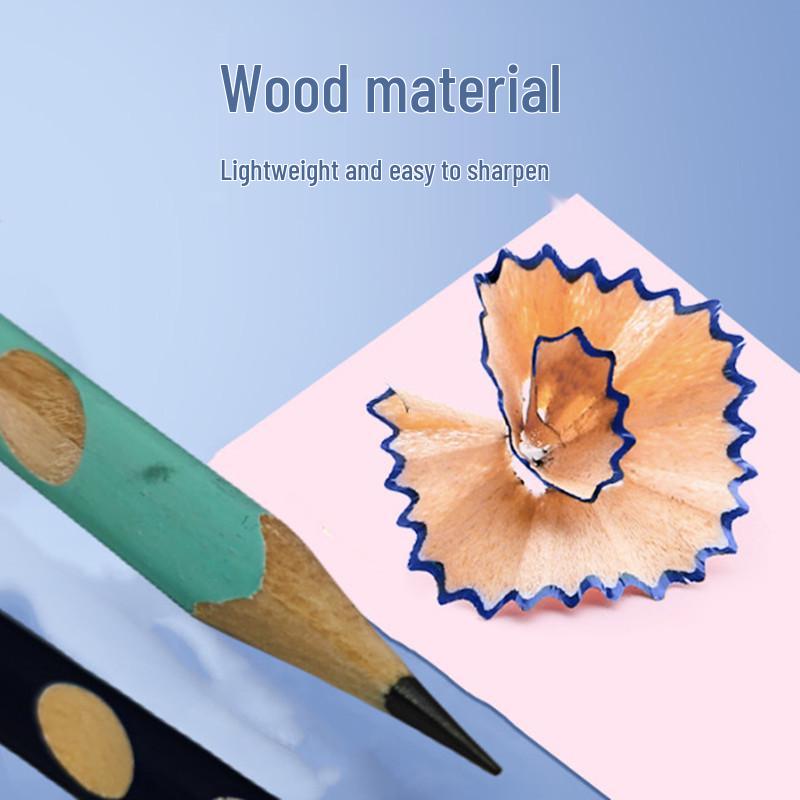 Holey Triangle Pencil for First Graders – Non-Toxic, Lead-Free, HB & 2B, with Grip for Correct Posture; Ideal for Drawing and Writing for Kids.