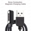 VAORLO 4 Pin 60CM Magnetic Charging Cable Suitable For New X7 Headset DGS10 Bone Conduction Bluetooth Sports Wwimming Headphones