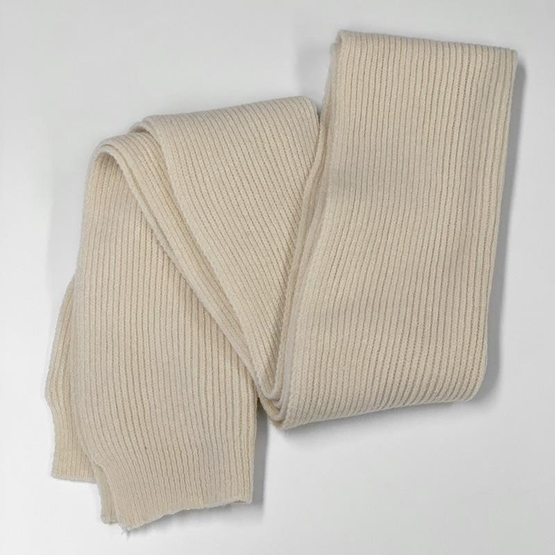 New fashion style solid color simple multi-color delicate skin-friendly knitted scarf